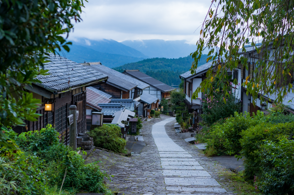 馬籠の坂道